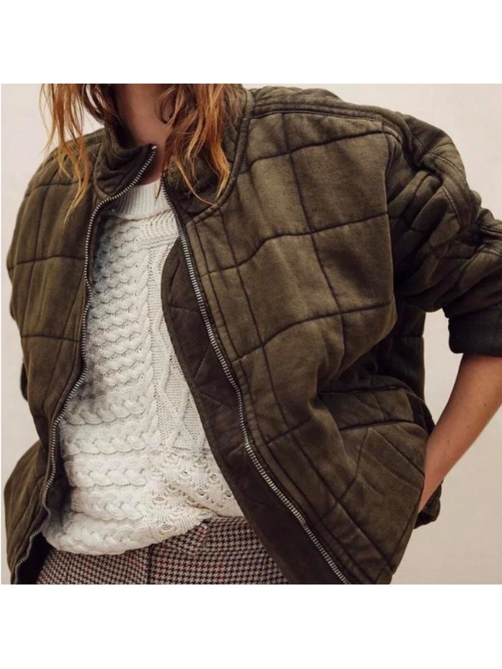Free People Quilted Dolman Jacket XS - Picture 3 of 10